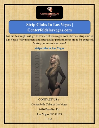 Strip Clubs In Las Vegas  Centerfoldslasvegas.com