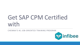 Best SAP CPM Training in Chennai | Infibee | SAP CPM