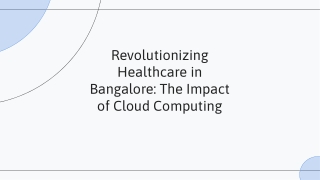 revolutionizing healthcare in bangalore