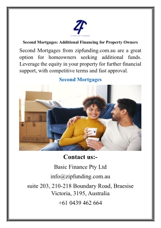 second mortgages additional financing