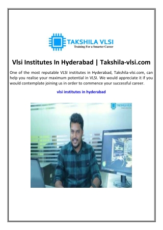vlsi institutes in hyderabad takshila vlsi com