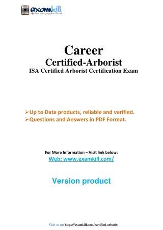career certified arborist isa certified arborist