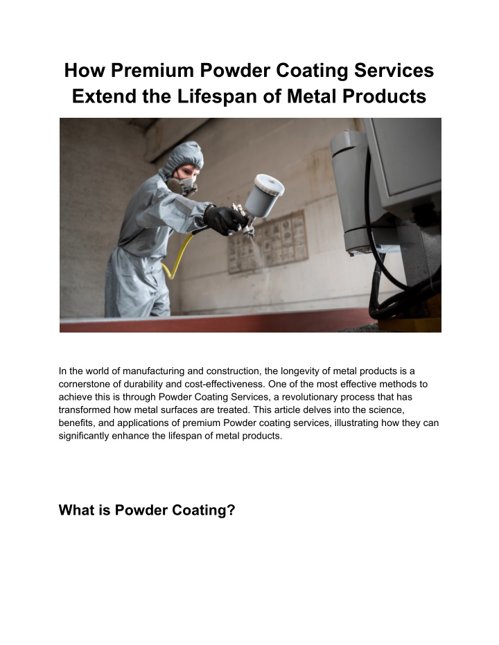 how premium powder coating services extend