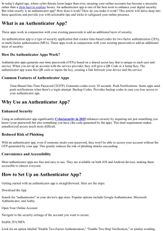 **How to Use an Authenticator App for Maximum Security: Tips & Tricks**