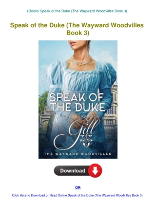 eBooks Speak of the Duke (The Wayward Woodvilles Book 3)