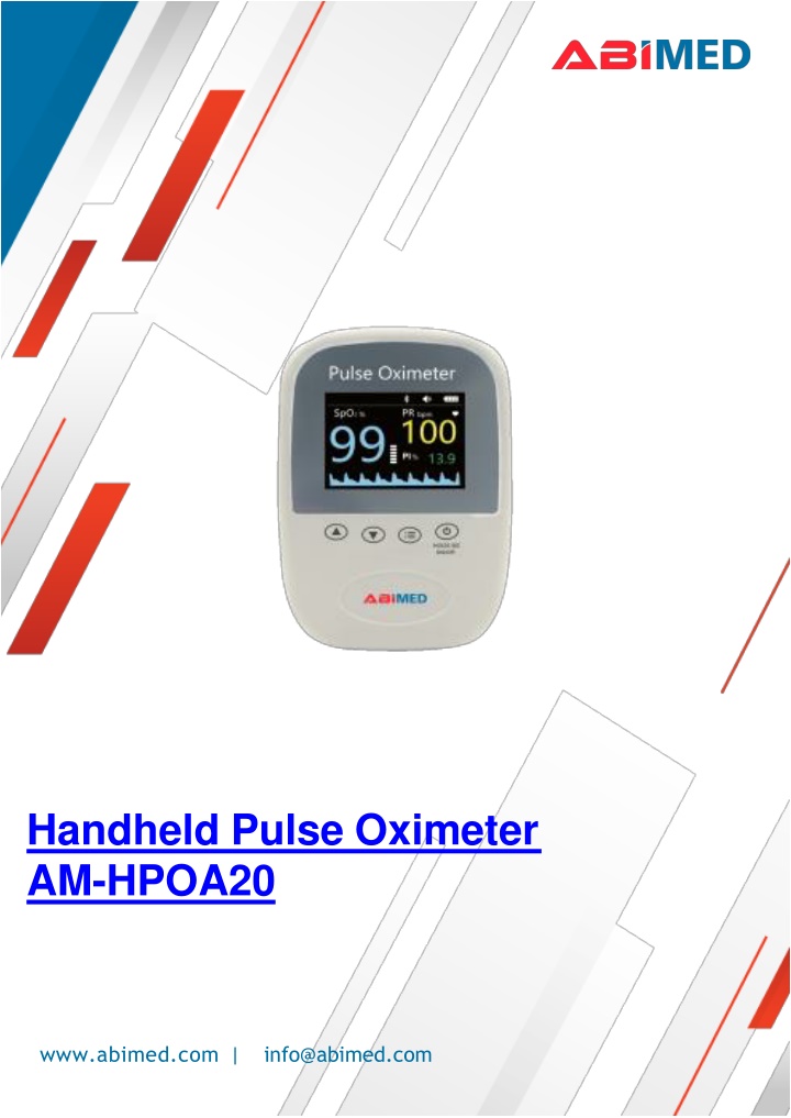 handheld pulse oximeter am hpoa20