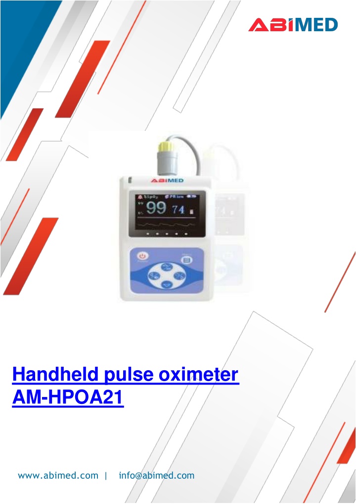 handheld pulse oximeter am hpoa21