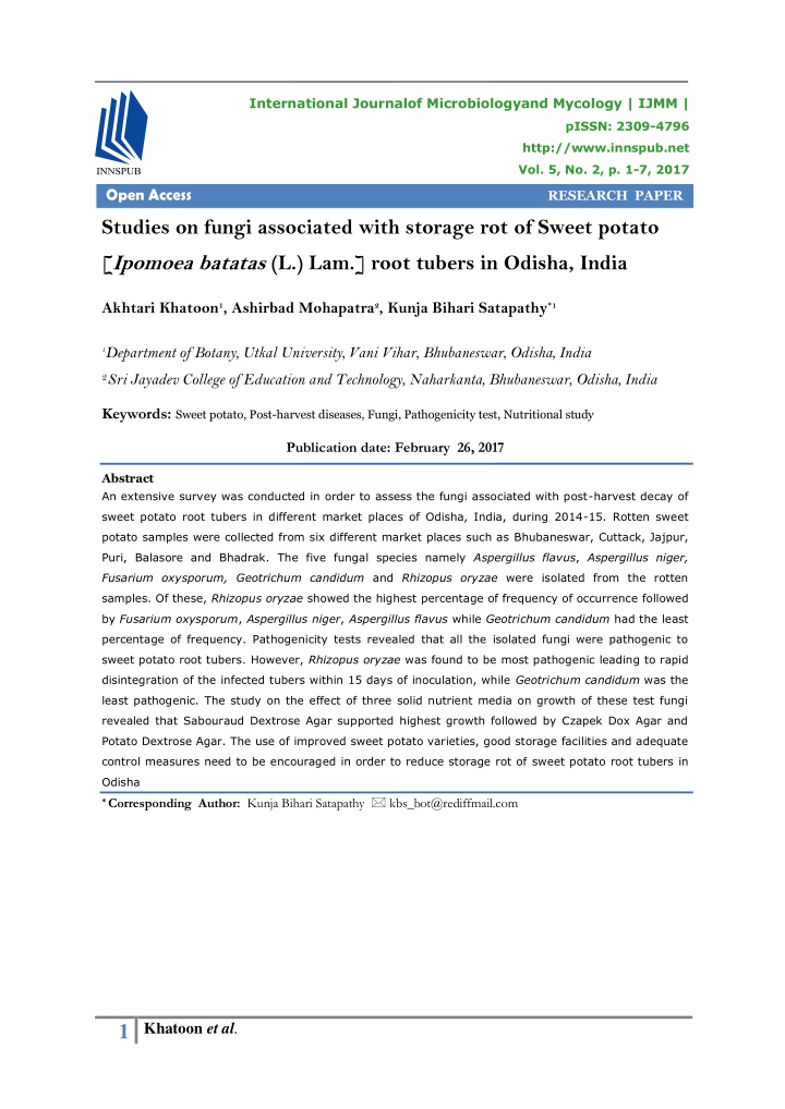 international journalof microbiologyand mycology