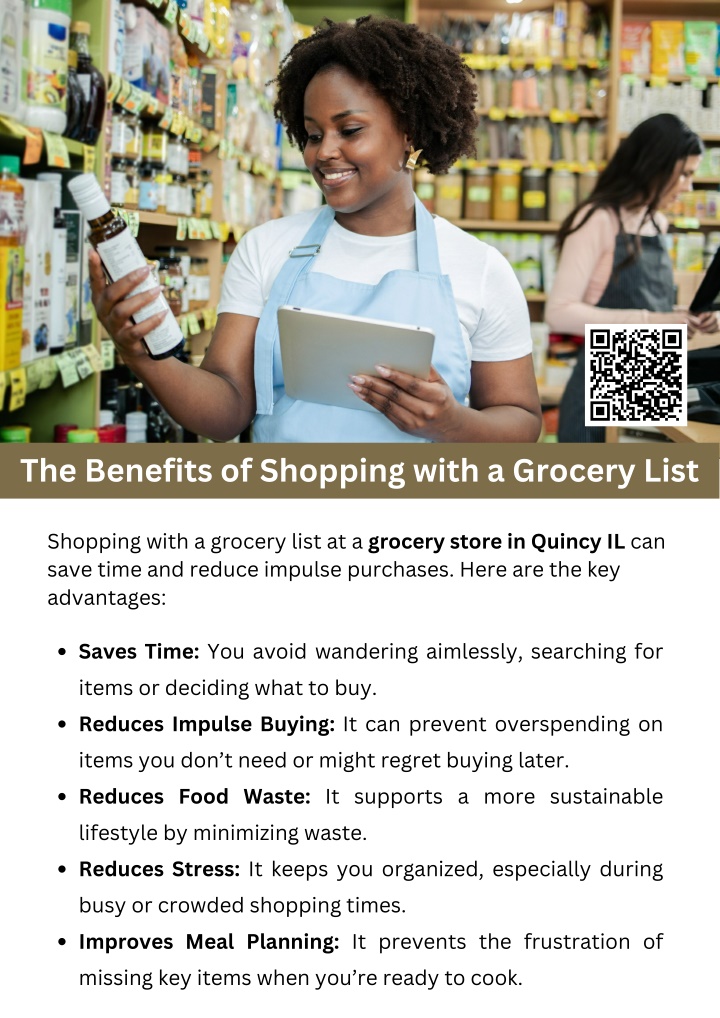 the benefits of shopping with a grocery list