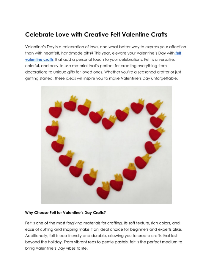 celebrate love with creative felt valentine crafts