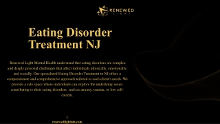 Eating Disorder Treatment NJ