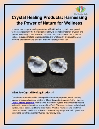 Crystal healing products