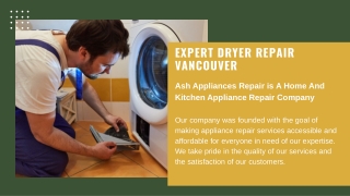 Expert Dryer Repair Vancouver