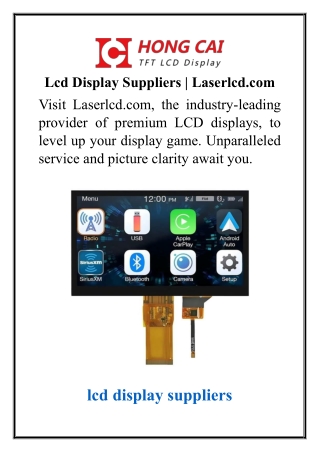 lcd display suppliers laserlcd com visit laserlcd
