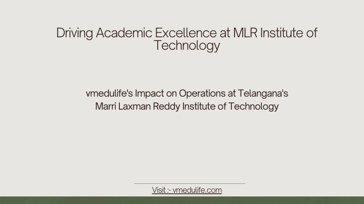 driving academic excellence at mlr institute