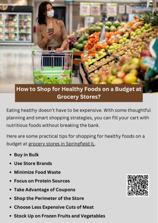 How to Shop for Healthy Foods on a Budget at Grocery Stores?