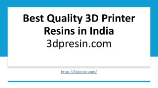 best quality 3d printer resins in india 3dpresin com