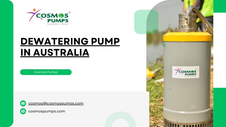 dewatering pump in australia