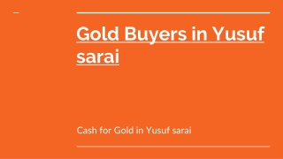 gold buyers in yusuf sarai