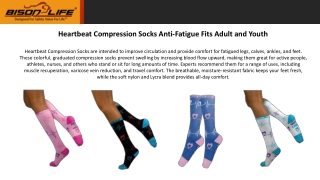 Heartbeat Compression Socks Anti-Fatigue Fits Adult & Youth