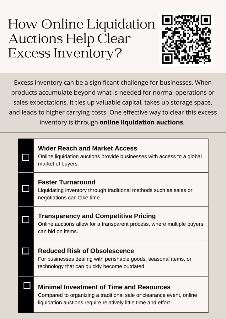 how online liquidation auctions help clear excess