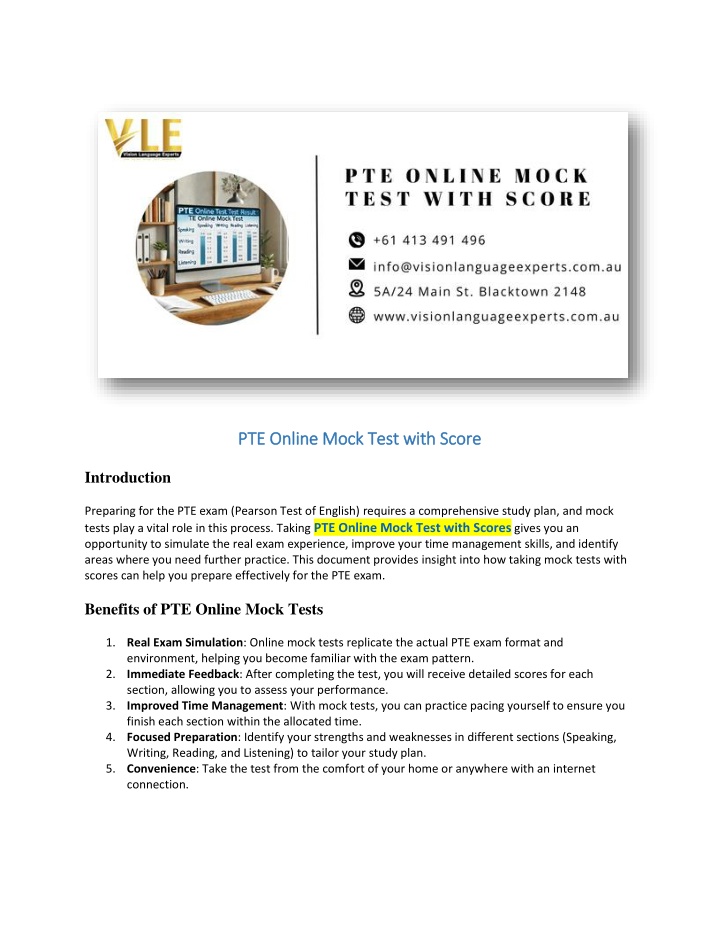 Ppt - Pte Online Mock Test With Score Powerpoint Presentation, Free 