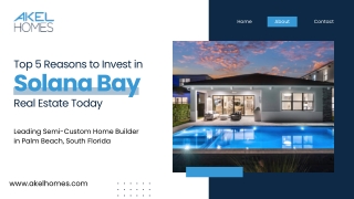 Top 5 Reasons to Invest in Solana Bay Real Estate Today