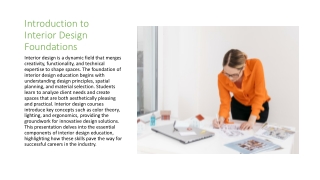 The Foundations of Interior Design - From Concepts to Careers
