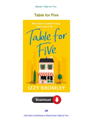 eBooks Table for Five