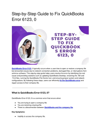 step by step guide to fix quickbooks error 6123 0
