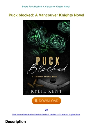 Books Puck blocked A Vancouver Knights Novel