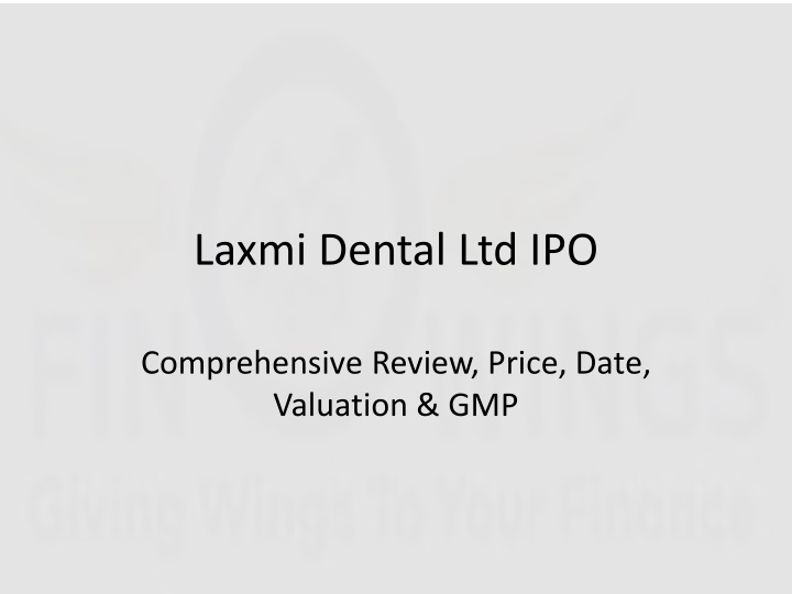 laxmi dental ltd ipo