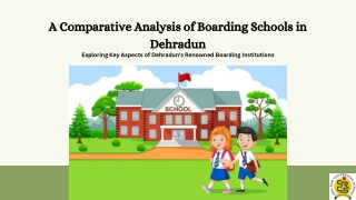 a comparative analysis of boarding schools