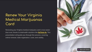 Renew Your Medical Marijuanas Card Online with ReThink-Rx