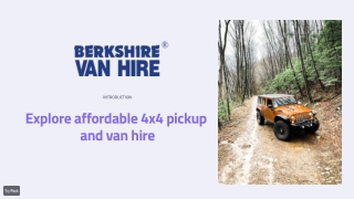 4x4 pickup hire Berkshire  Pickup van hire Berkshire