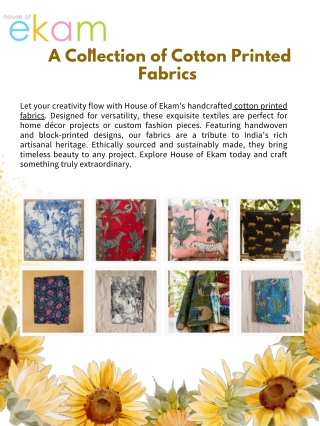 Cotton Printed Fabrics