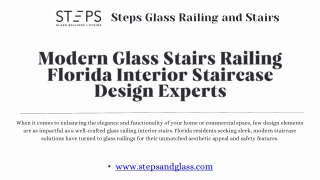 Enhance Your Interior Stairs with Sleek Glass Railing Solutions