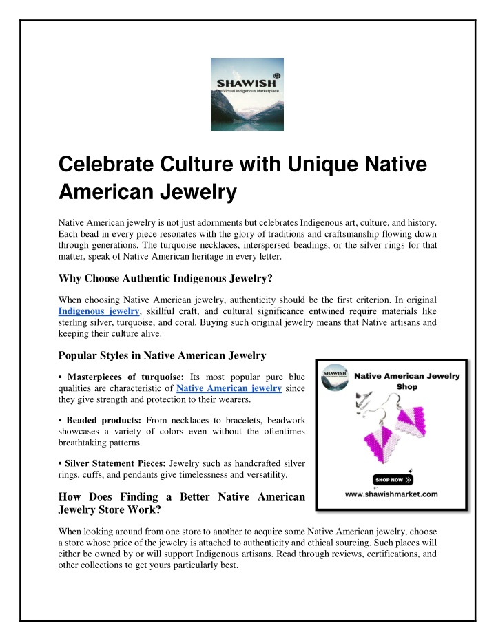 celebrate culture with unique native american