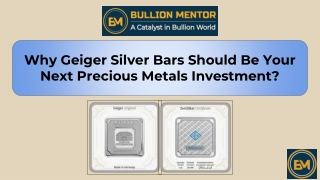 Why Geiger Silver Bars Should Be Your Next Precious Metals Investment