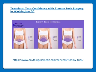 Transform Your Confidence with Tummy Tuck Surgery in Washington DC