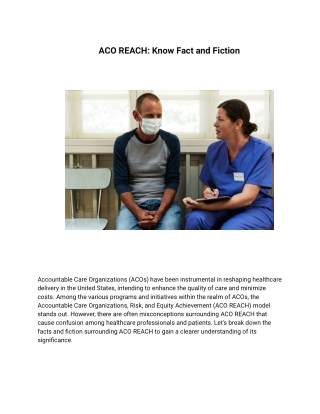 aco reach know fact and fiction