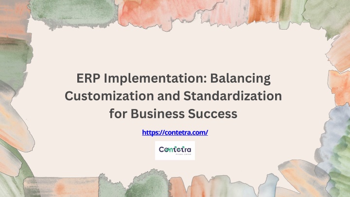 erp implementation balancing customization