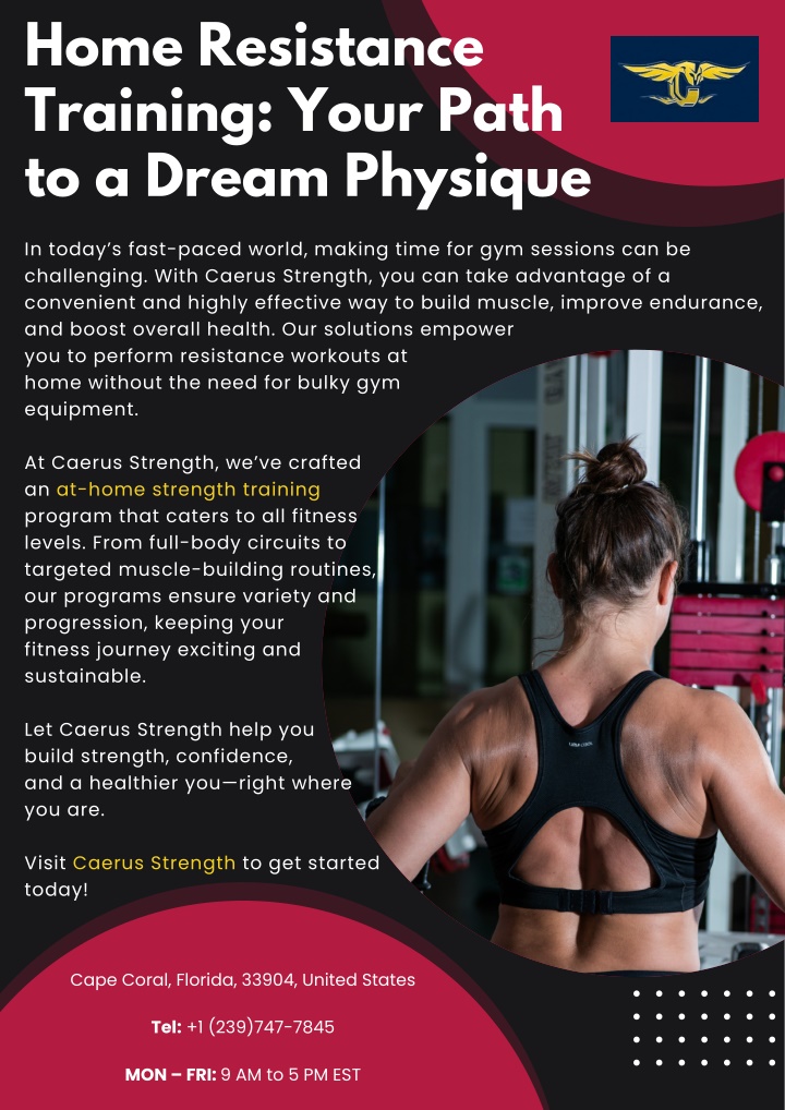 home resistance training your path to a dream