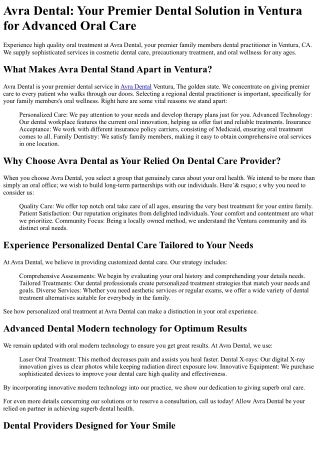 Avra Dental