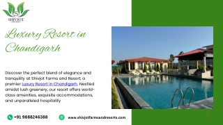 Luxury Resort in Chandigarh