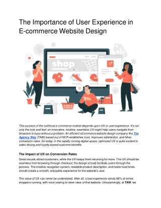 _The Importance of User Experience in E-commerce Website Design