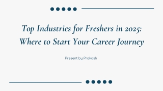 top industries for freshers in 2025 where