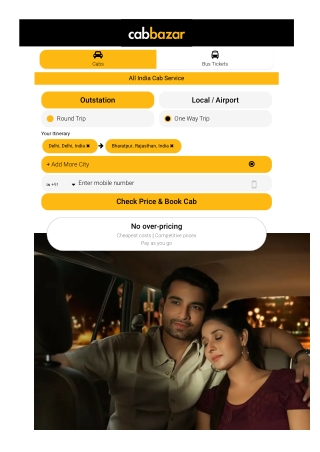 Delhi to Bharatpur Cab