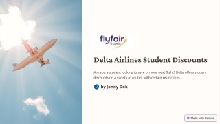 delta airlines student discounts