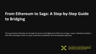 from ethereum to saga a step by step guide